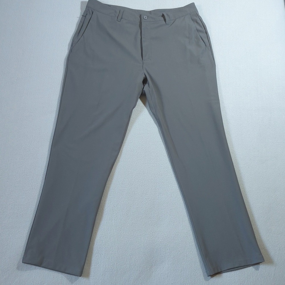 SKYR Tricot Dynasty Mens 36x32 L Golf Pants Performance‎ Stretch Gray Slacks